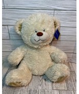 T-Design Teddy Bear Cream Colored  Plush With Tag - £14.33 GBP