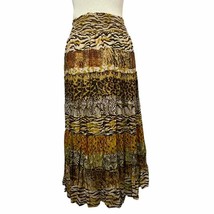 Reba Animal Print Prairie Skirt Size S - £31.61 GBP