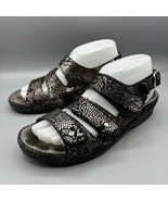 Helle Comfort Womens Sandals 39 Black Lace Adjustable Strap Comfort - $324.25 MXN