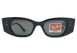 Ray-Ban Sonnenbrille Rb4427 Kat 6677/87 Poliert Schwarz Rahmen W / Dunkel Grau - $69.29