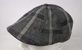 Boston Scally Co Black Rose The Plaid Peaky Hat Cap Men&#39;s Size XL - £47.36 GBP