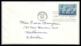 1945 US FDC Cover - SC# 935 U.S. Navy, Annapolis, Maryland D18 - £2.32 GBP