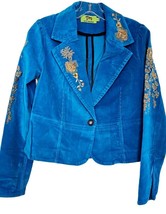 TM True Meaning Womens Jacket, True Meaning Blazer Corduroy, Embroidered... - $18.73