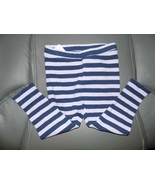 Gymboree Purple/Blue Striped Ribbed Leggings Size 18/24 Months Girl&#39;s NEW - £11.48 GBP