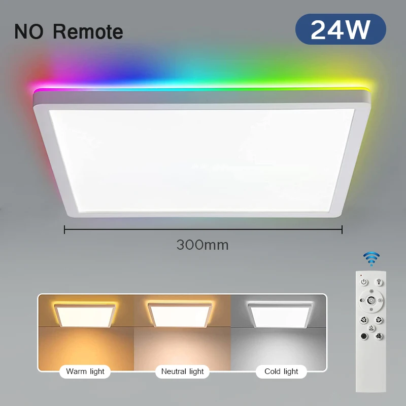 RGBCW LED Ceiling Light Square Ceiling lamps APP/Remote Control Smart Ceiling li - £190.00 GBP