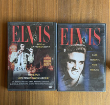 Elvis Presley Dvd&#39;s Lot Of 2 King of Entertainment &amp; Rare Moments With The King - £11.80 GBP
