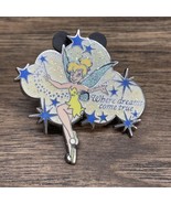 Tinkerbell Pin Where Dreams Come True Disney Pinback KG JD - $271.82 MXN