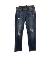 Judy Blue Boyfriend  Fit Distressed Tapered Dark Blue Jeans Size 3/26 JB... - £25.38 GBP