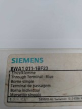 NEW Siemens 8WA1011-1BF23 Throuth-Type Thermoplastic Terminal Blocks Size 2.5mm - $30.75