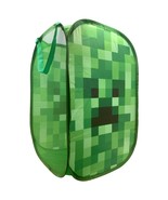 Minecraft Creeper Pop Up Hamper - Mesh Laundry Basket/Bag With Durable H... - £23.58 GBP