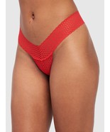 NWT Frederick&#39;s Of Hollywood Abby Rose Mesh SZ Large Thong Panty Red - €5,14 EUR