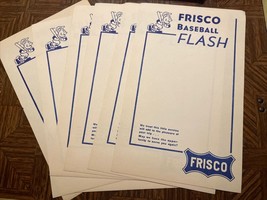 8 Unused Sheets of FRISCO BASEBALL FLASH Stationary Letterhead - $90.25