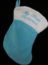 Christmas Stocking My First Baby Boys 1st Blue White Dan Dee Holiday X M... - £6.15 GBP