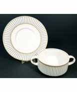 Pareille Fitz &amp; Floyd 1 Sugar Bowl 4&quot; x 2&quot; and 1 Saucer 6&quot; x 5&quot; Switzerland - $25.88 CAD