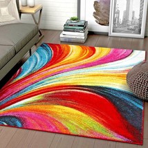 Rugs Area Rugs Carpets 8x10 Rugs Floor Large Modern Big Colorful Cool 5x7 Rugs ~ - £55.28 GBP+