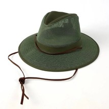 Henschel Men&#39;s Packable Aussie Breezer Green Safari Hat XL New - £39.48 GBP