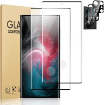2 2 Pack Galaxy S22 Ultra Screen Protector and Camera Lens Protector Sup... - £18.46 GBP