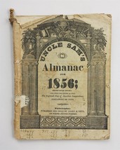 1856 Antique Uncle Sam Almanac Philadelphia Pa 80th American Independence Leap - £50.45 GBP
