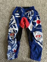 O&#39;NEAL Element Red White Blue War Hawk 1970 Racing Motocross Pant Youth ... - €25,49 EUR