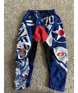 O&#39;NEAL Element Red White Blue War Hawk 1970 Racing Motocross Pant Youth ... - €25,52 EUR