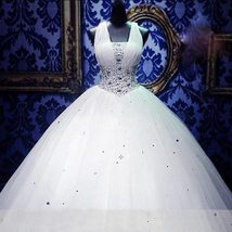 Gorgeous Crystals Luxury Wedding Dresses Ball Gown - $244.99