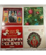 Lot of 4 Compilation Holiday Christmas  33 rpm Vinyl Records Various Art... - £27.61 GBP
