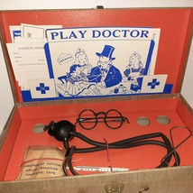 Vintage Play Doctor Kit 1940&#39;s Dr Getwell&#39;s Ephemera Tools Watch FUN SET - £15.82 GBP