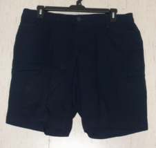 New Womens Cj Banks Navy Blue Shorts Size 16W - £25.71 GBP