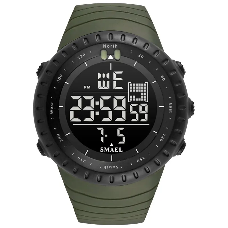 SMAEL  Men&#39;s Digital  2024  Waterproof Modern Clock Male Date LED  Electronic  1 - $74.27