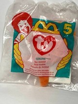 Vintage 1996 McDonald&#39;s Happy Meal Toy ty mini plush #5 Goldie Gold Fish... - $9.87
