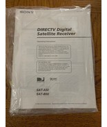 OWNERS MANUAL ~ SONY DIRECTV Digital Satellite Receiver ~ SAT-A50 &amp; SAT-B50 - £17.02 GBP