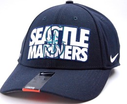 Seattle Mariners Nike Verbiage Legacy 91 Swooshflex MLB Baseball Cap Hat - £18.34 GBP