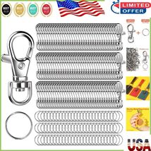 Exquisite 240PCS Swivel Snap Hooks &amp; Keychain Rings for Creative DIY Pro... - $26.32