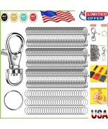 Exquisite 240PCS Swivel Snap Hooks &amp; Keychain Rings for Creative DIY Pro... - $490.86 MXN