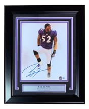 Ray Lewis Unterzeichnet Eingerahmt 8x10 Baltimore Ravens Pre-game Foto B... - $135.79