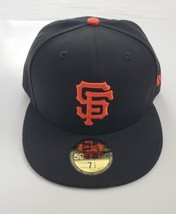 San Francisco Giants New Era 5950 Fitted Hat Adult Size 7 1/2 - £30.93 GBP