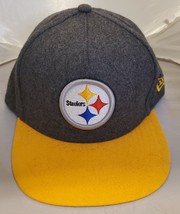 Pittsburgh Steelers Hat 9Fifty Leather Buckle Hat Medium-Large - £7.32 GBP