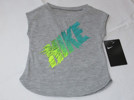 Nike active The Nike TEE t shirt youth girls 12M baby 16B375 042 grey hthr NWT^^ - £9.87 GBP