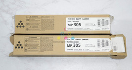 2 OEM Ricoh MP 305SPF Black Toner Cartridges 842141 (1 Open box) Same Da... - $64.35