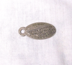 c1900 Antique Lancaster Oh Pocket Watch Key Fob Anthony Kreidler - $36.62