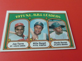 1972 Topps #87 1971 R.B.I Leaders AARON/STARGELL Nm / Mint Or Better - £70.76 GBP
