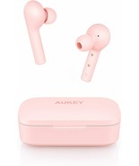 AUKEY True Wireless Earbuds Pink, Bluetooth 5 Headphones in Ear w/ Charg... - $64.26 CAD