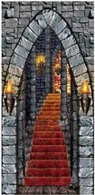 Gothic Castle Entrance Door Cover Medieval Party Wall Poster Mural Decoration - £6.05 GBP