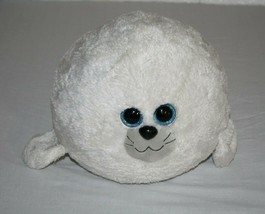 Ty Beanie Boos Seymour Seal Large 15&quot; White Plush Big Blue Eyes Soft Toy... - £56.62 GBP