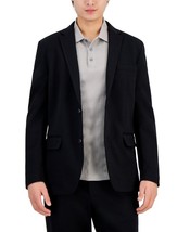 Alfani Men&#39;s Reg-Fit Modern Knit Suit Jacket in Deep Black-Large 40-42 - $56.99