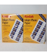 2x Kodak Inkjet Photo Paper Perforated For 10 Business Cards 20 Sheets 2... - $17.24 CAD