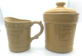 Sorrento Creamer Pitcher &amp; Flour/Sugar Canister/Stoneware - Debby Segura 2001 - £19.84 GBP