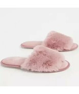 ASOS ~ Pink ~ Soft ~ Furry ~ Quilted ~ Slide-On Slippers ~ Size Medium (... - $450.11 MXN