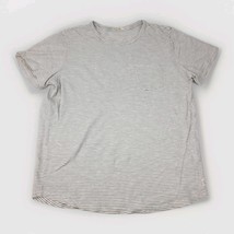 Marine Layer Pocket Tee Black White Striped Slub Crew T Shirt Mens Sz L - $18.71