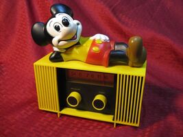 VINTAGE DISNEY 1960S MICKEY MOUSE HI-FI RADIO AM TABLETOP 9V CONCEPT 200... - $35.63